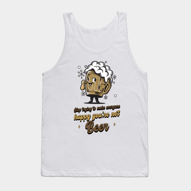 Beer make everyone happy Tank Top by Graffas